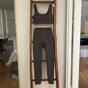 Azur Fit Dove Grey Classic Activewear Set, Size Small